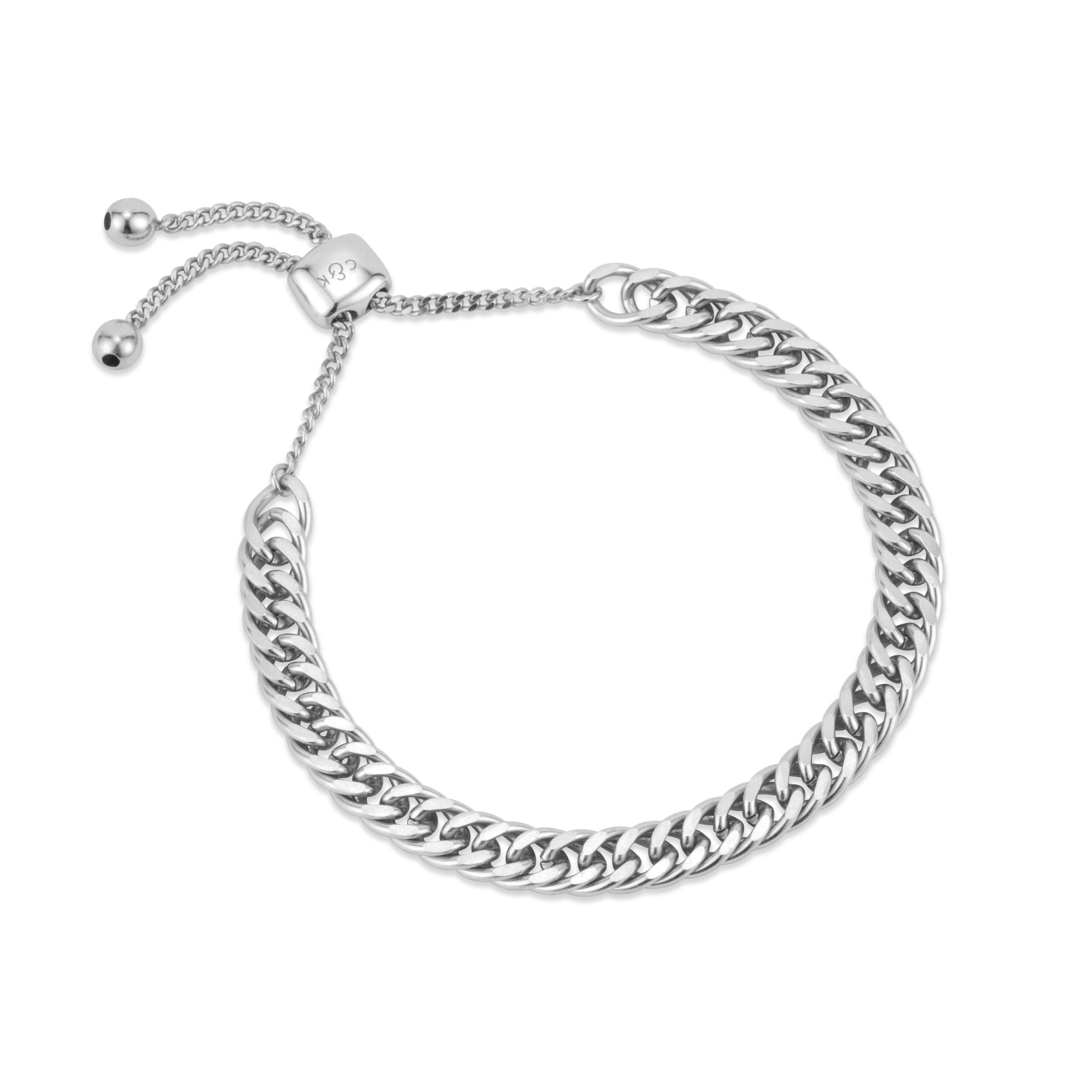 Maharani Men's Silver Open Bracelet, Charlotte's Web Jewelry