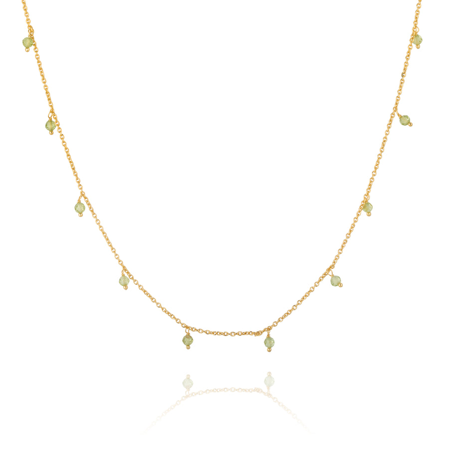 August Necklace - Peridot